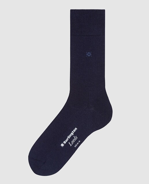 Calcetines de hombre Burlington azules lisos