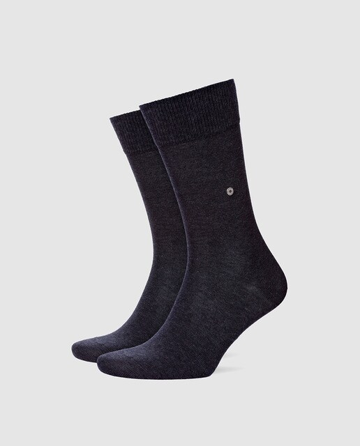 Calcetines de hombre Burlington grises lisos