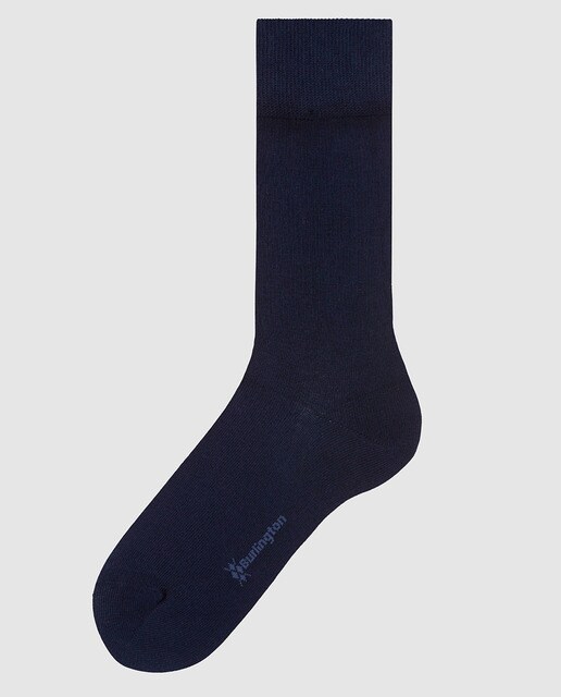 Calcetines de hombre Burlington azules lisos