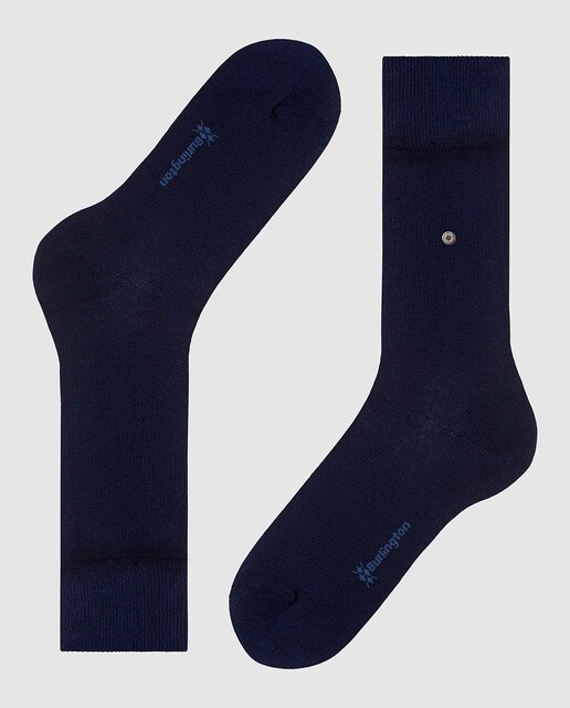 Calcetines de hombre Burlington azules lisos
