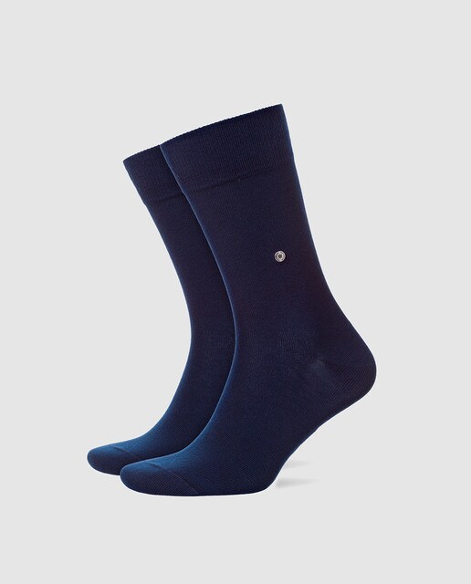 Pack de dos pares de calcetines de hombre Burlington cortos azul marino