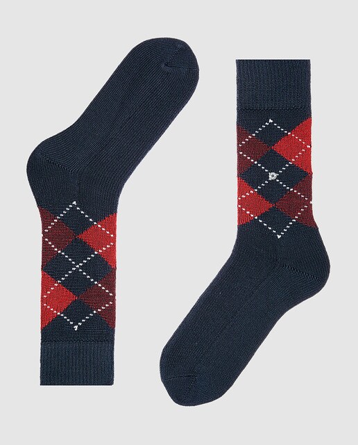 Calcetines de hombre Burlington cortos grises