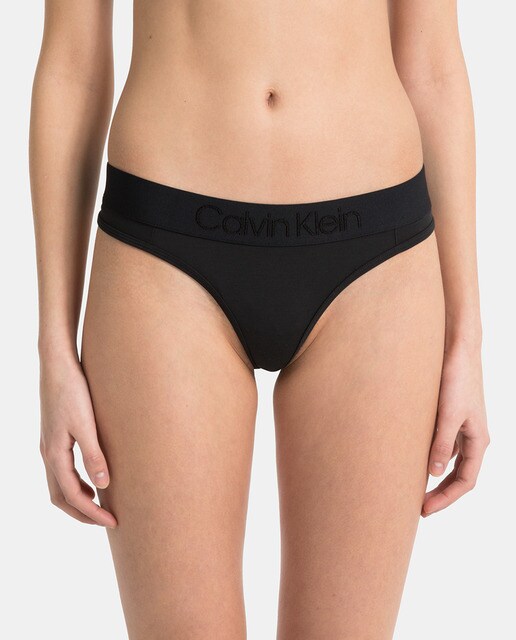Tanga Calvin Klein con logo bordado