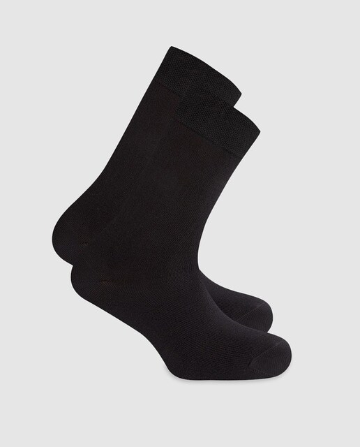 Calcetines de hombre Punto Blanco cortos negros