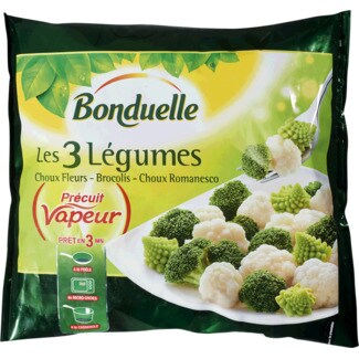 Bonduelle Três Legumes Couve-Flor, Brócolos e Romanesco embalagem 750 g