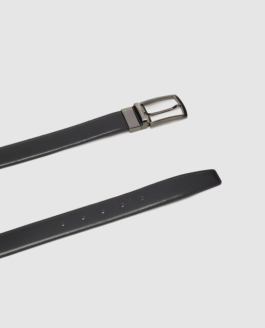 Cinturón de hombre Pierre Cardin de piel reversible
