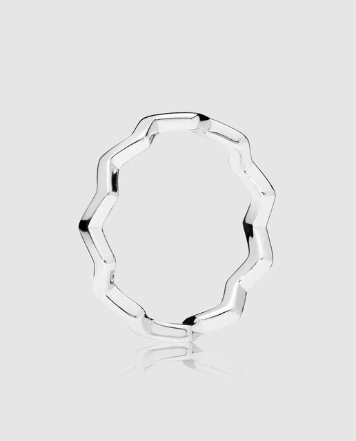 Anillo en plata de ley Zigzag Eterno Pandora