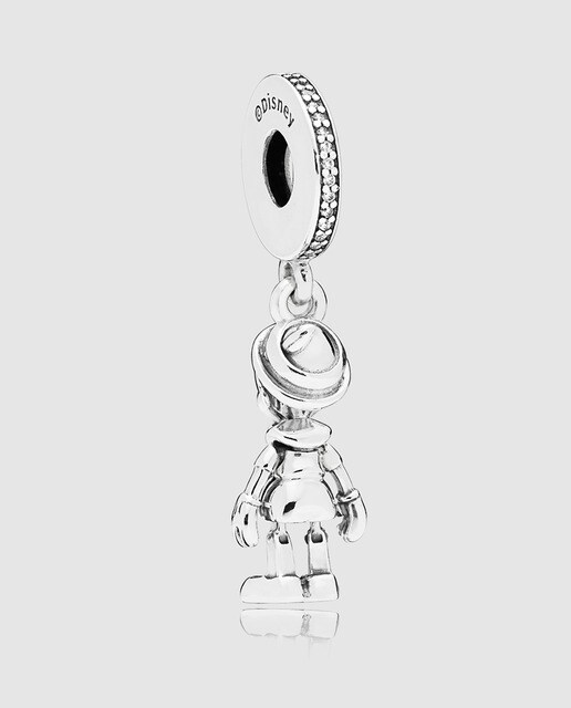 Charm colgante en plata de ley Pinocho Pandora Disney