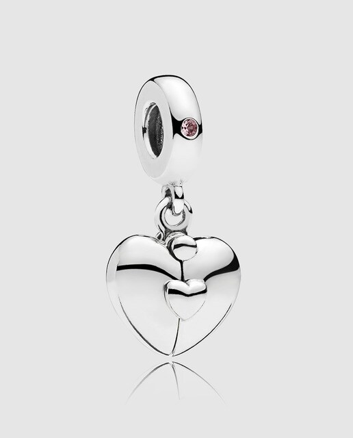 Charm colgante en plata de ley Candado Familiar Pandora