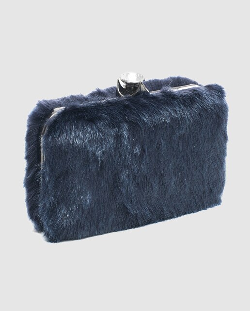 Clutch de fiesta Volum de pelo en azul