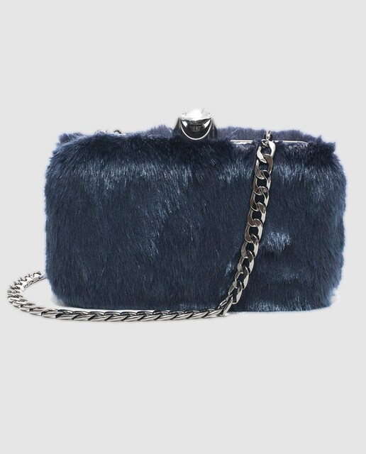 Clutch de fiesta Volum de pelo en azul