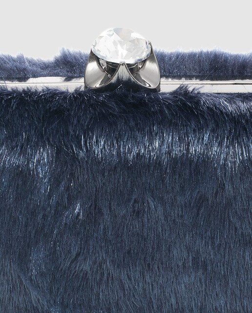 Clutch de fiesta Volum de pelo en azul
