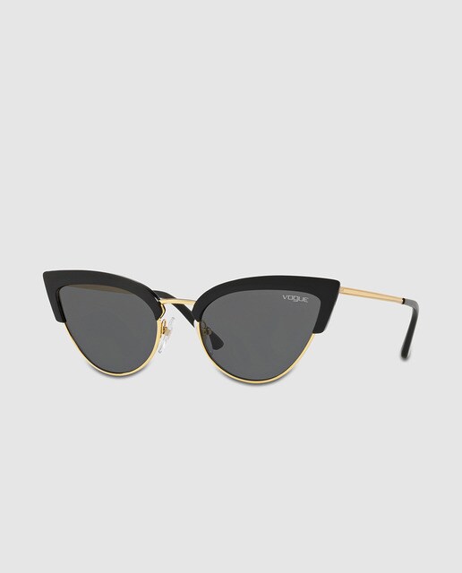Gafas de sol de mujer Vogue cat eye inyectadas en negro