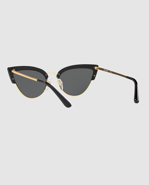 Gafas de sol de mujer Vogue cat eye inyectadas en negro