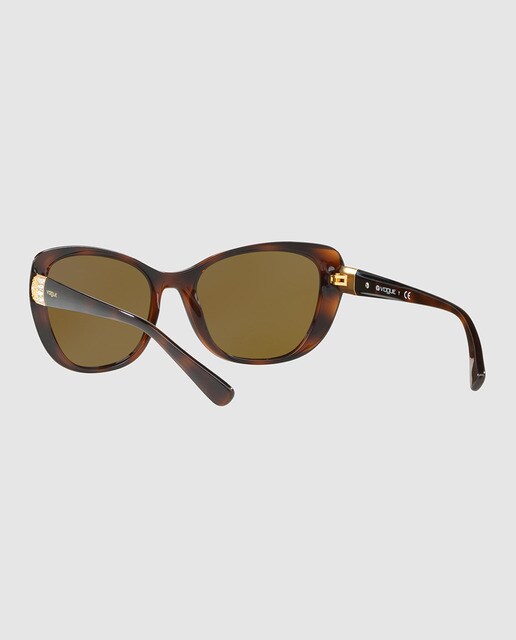 Gafas de sol de mujer Vogue cat eye inyectadas en tono havana