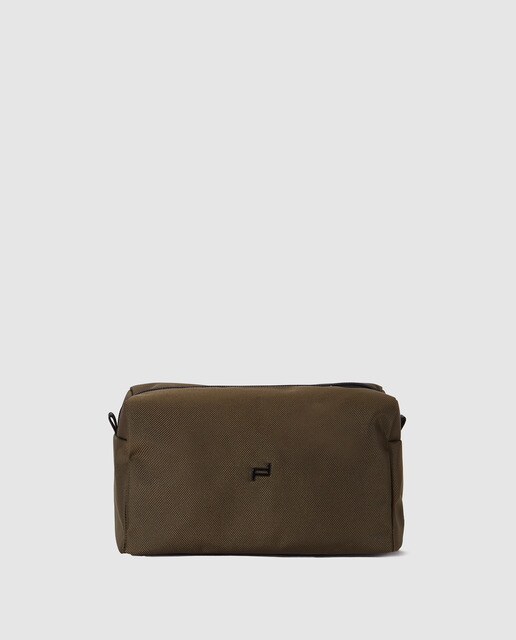 Neceser de hombre Porsche en verde con cremallera