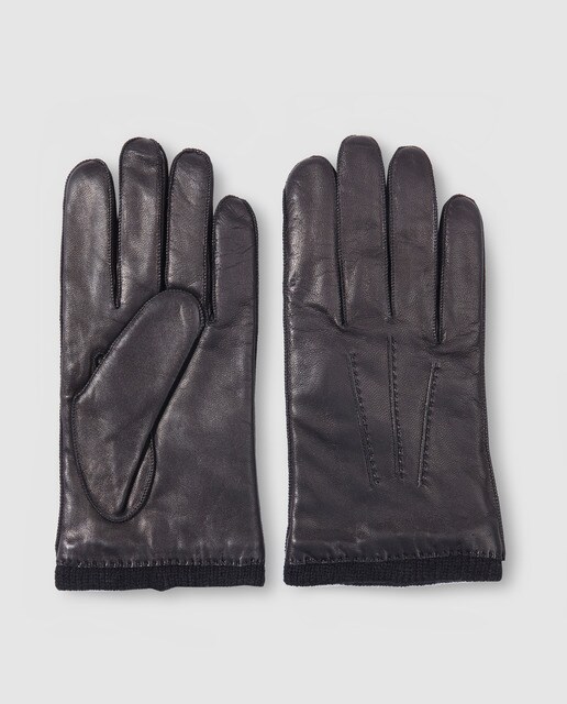 Guantes de hombre Emidio Tucci piel negro