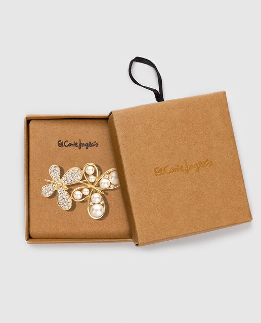 Broche El Corte Inglés mariposa dorada