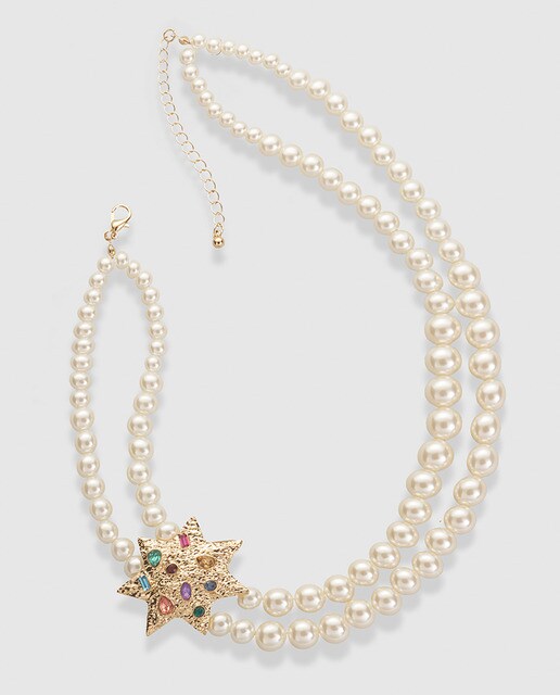 Collar El Corte Inglés de perlas con estrella
