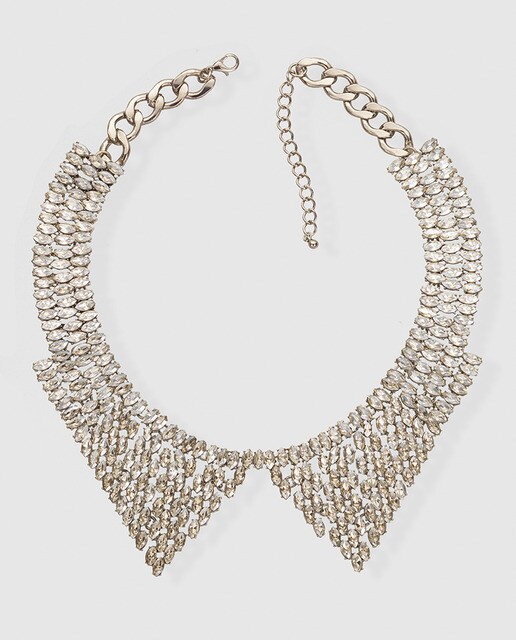 Collar El Corte Inglés de pedrería blanco