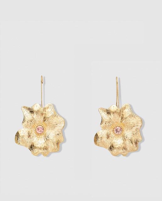Pendientes El Corte Inglés flor dorada