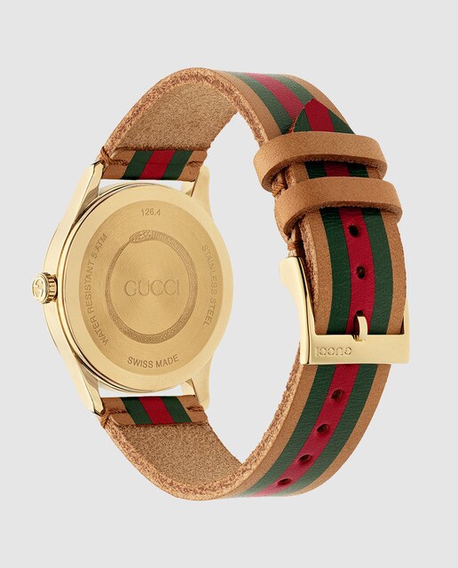 Reloj de mujer Gucci Timeless YA1264077 de piel camel