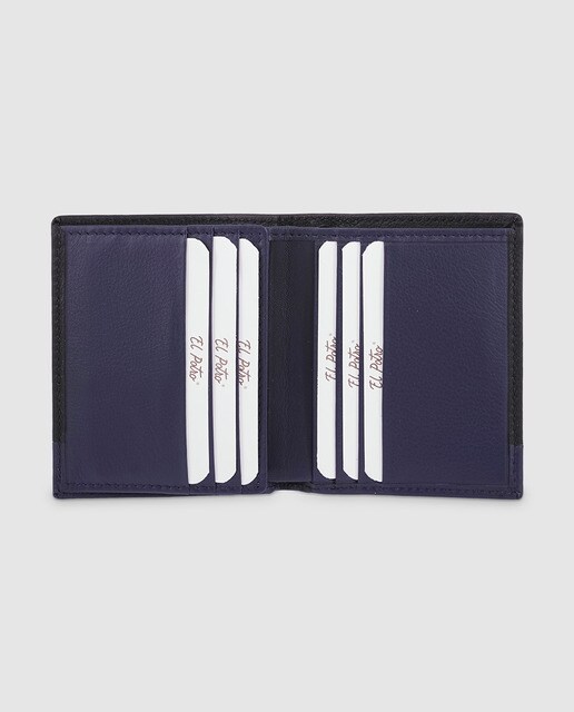 Cartera vertical de hombre El Potro de piel en negro