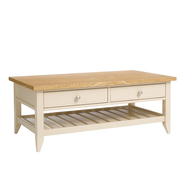 Mesa de centro de roble y haya Provence El Corte Inglés