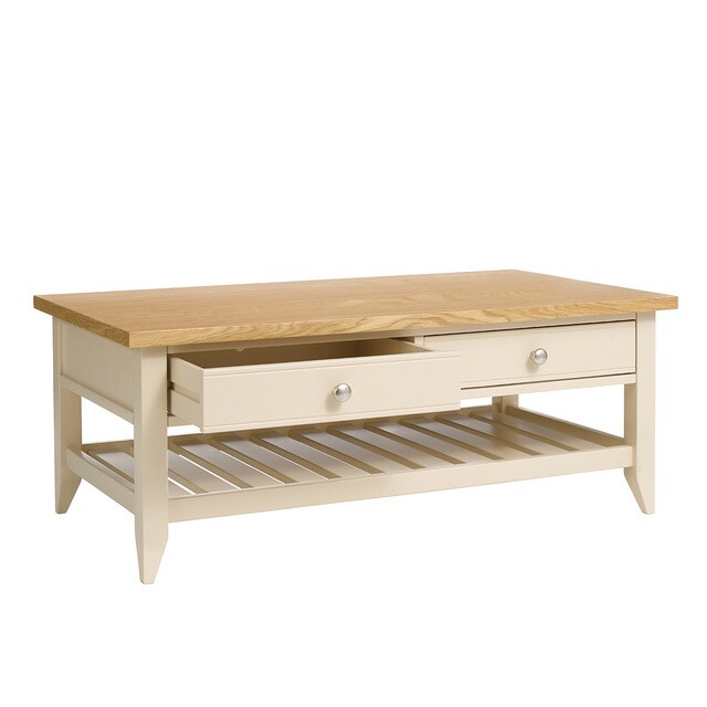 Mesa de centro de roble y haya Provence El Corte Inglés