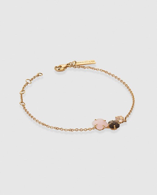 Pulsera de oro Hanaé con ópalo y cuarzo Morganne Bello