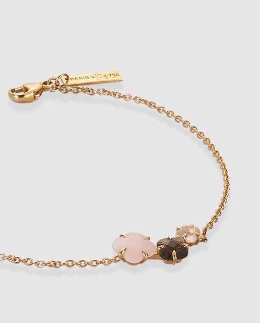 Pulsera de oro Hanaé con ópalo y cuarzo Morganne Bello