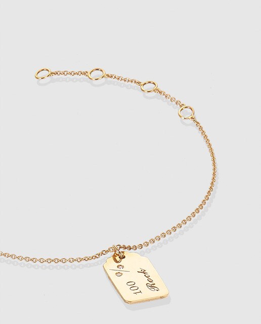 Pulsera de oro Tagmi con diamantes Mamá Morganne Bello