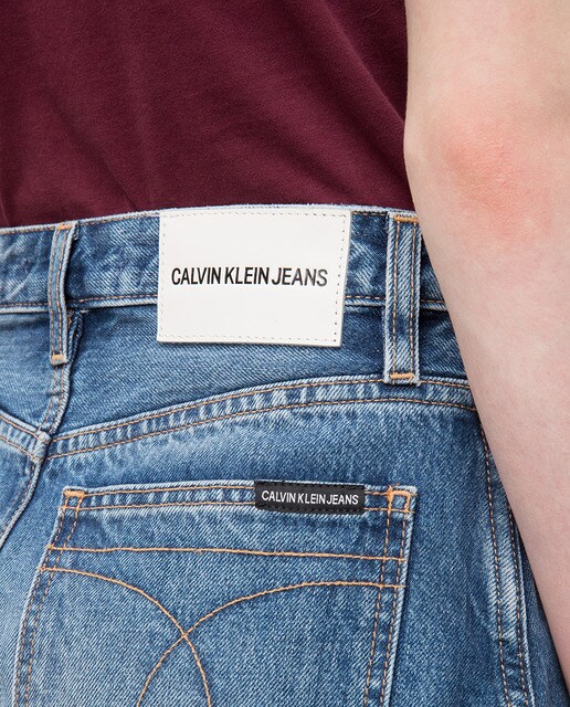 Falda vaquera de mujer Calvin Klein Jeans con logo