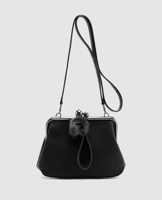 Bolso de mano pequeño de fiesta Abbacino en negro con boquilla