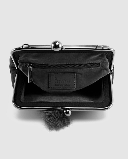 Bolso de mano pequeño de fiesta Abbacino en negro con boquilla