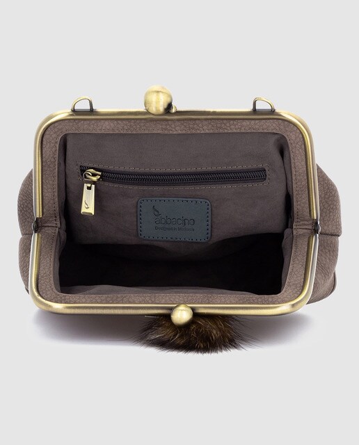 Bolso de mano pequeño de fiesta Abbacino en topo con boquilla