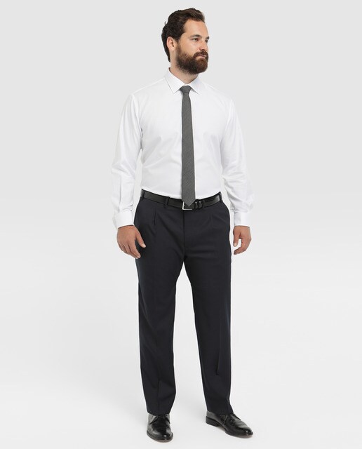 Pantalón de vestir de hombre Dustin azul gris tallas grandes