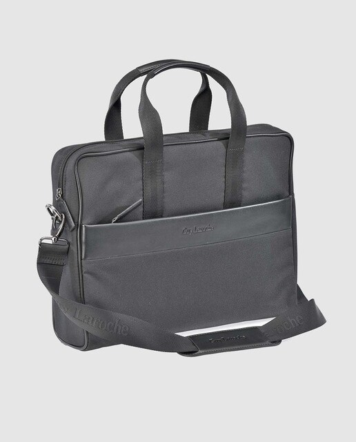 Portadocumentos de hombre Guy Laroche en negro liso