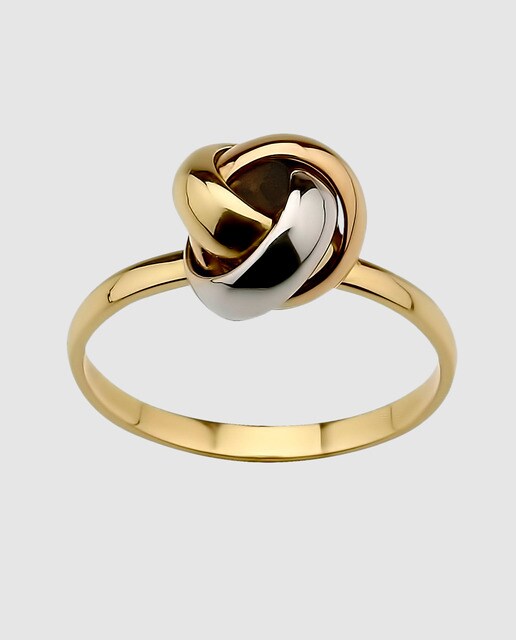 Anillo El Corte Inglés de oro tricolor