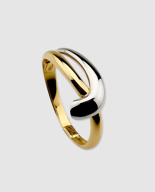Anillo El Corte Inglés de oro bicolor