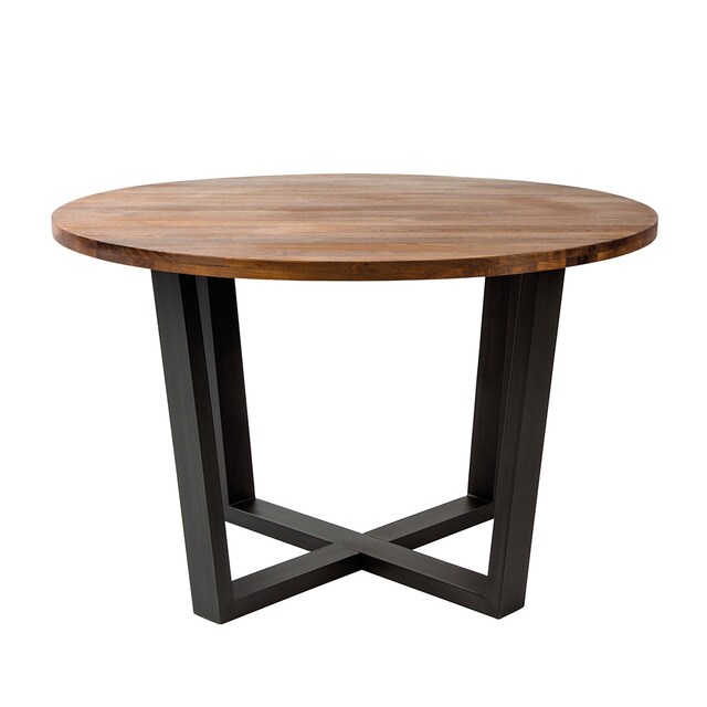 Mesa de comedor de nogal redonda Calia El Corte Inglés