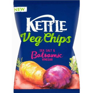 Kettle Batatas Fritas Vegetais com Sal Marinho e Vinagre Balsâmico embalagem 100 g