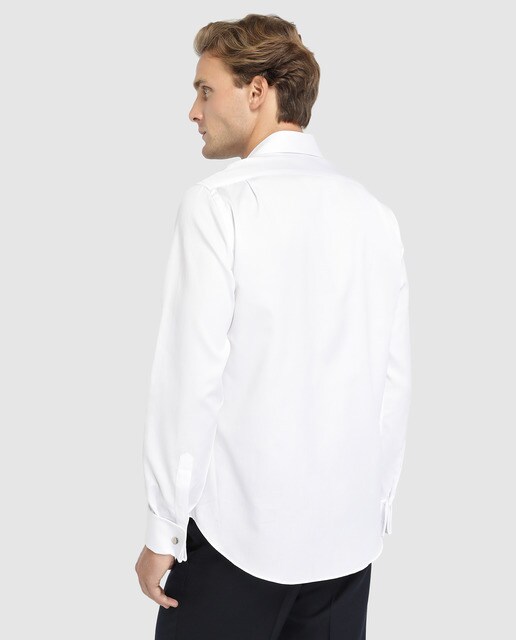 Camisa de hombre Olimpo classic lisa blanca