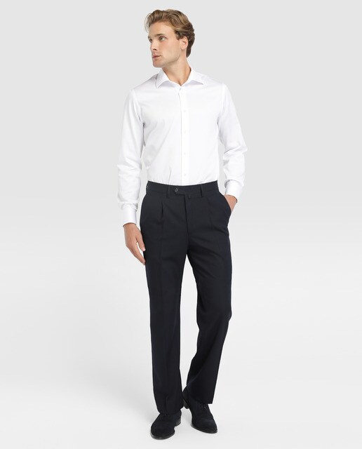 Camisa de hombre Olimpo classic lisa blanca