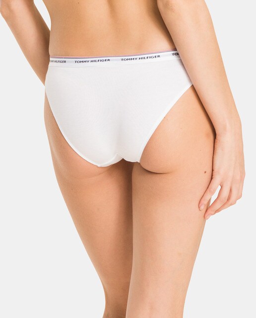 Pack de tres bragas Essentials Tommy Hilfiger lisas