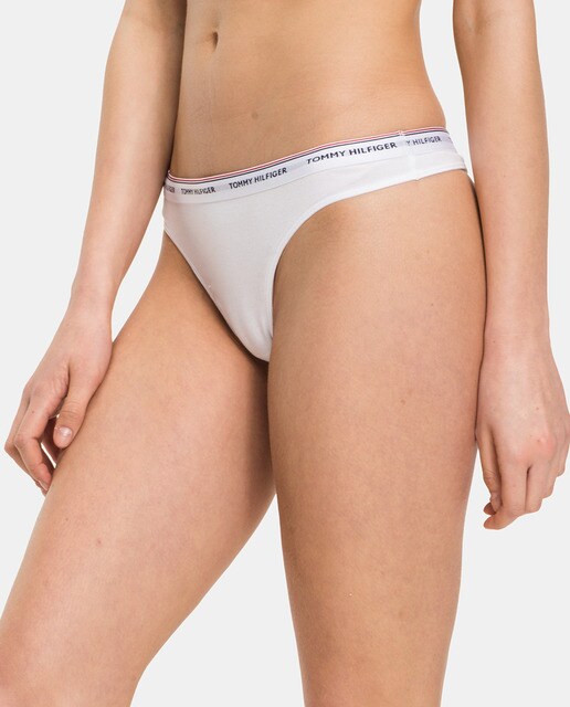 Pack de tres tangas Essentials Tommy Hilfiger lisas