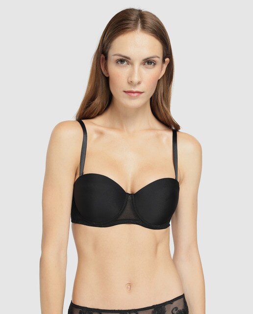 Sujetador Secrets Promise bandeau con tirantes y relleno