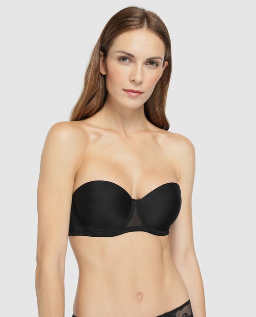 Sujetador Secrets Promise bandeau con tirantes y relleno