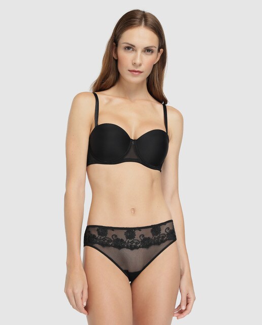 Sujetador Secrets Promise bandeau con tirantes y relleno