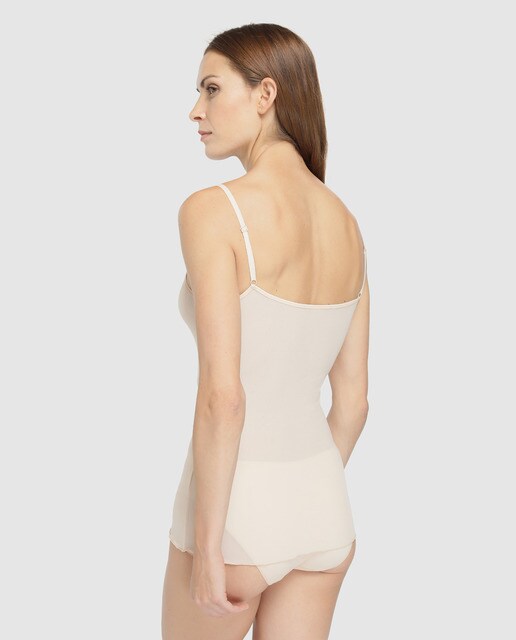 Camiseta interior Isaura de mujer Teres transparente con tirantes